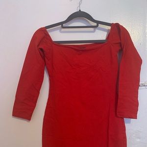 Red Motel Rocks bodycon dress